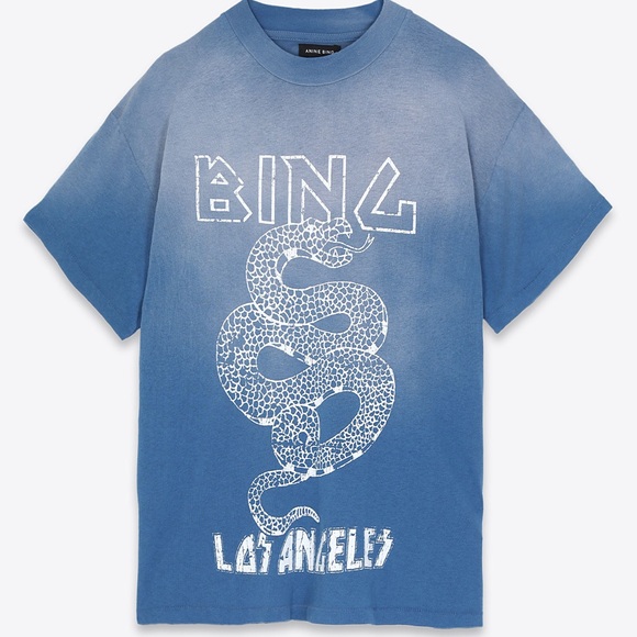 Ing Blue Graphic Women's Top - Picture 2 of 5